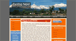 Desktop Screenshot of excitingnepalholidays.com